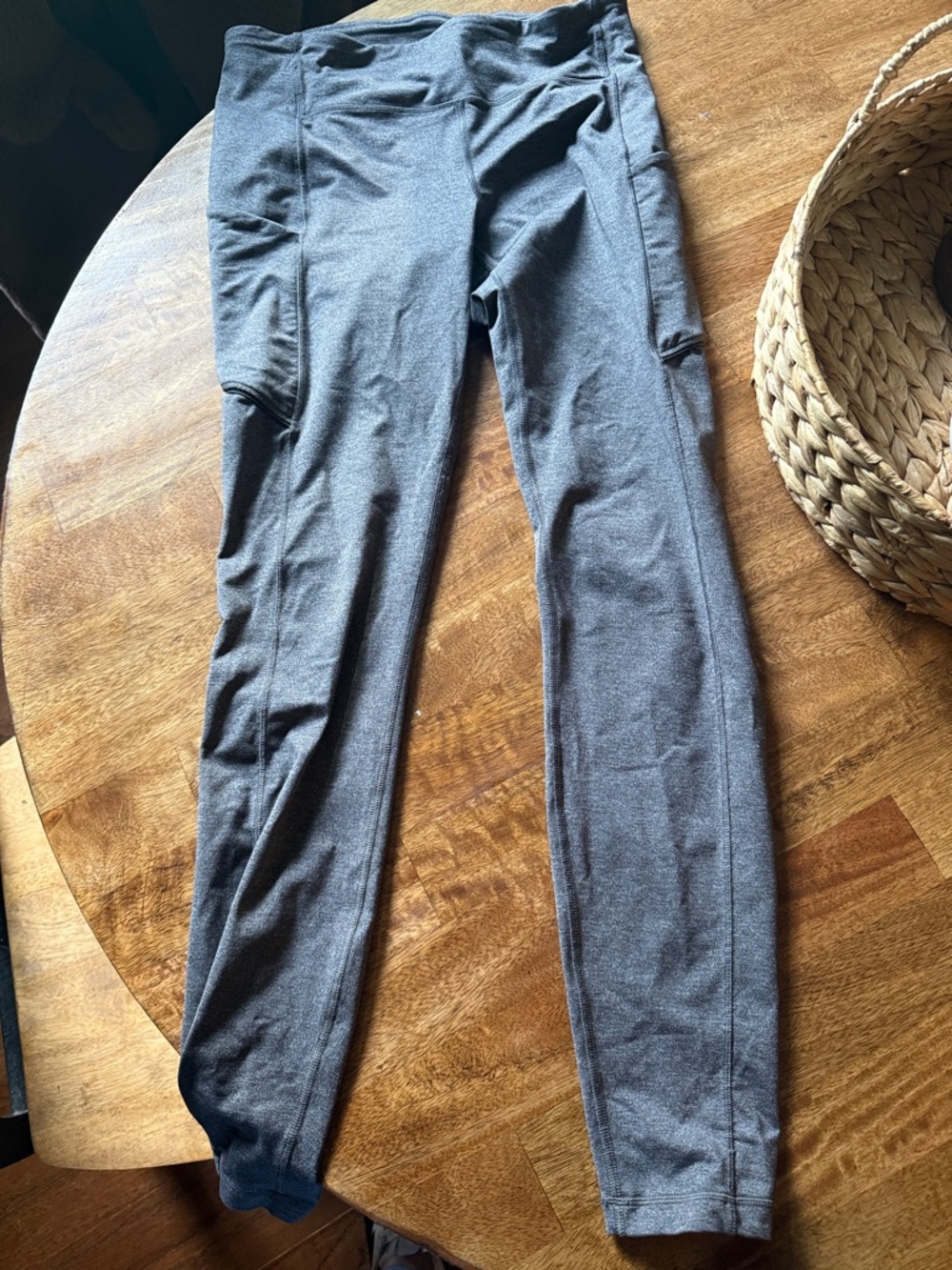 lululemon athletica Gray High-Rise Leggings with Side Pockets
